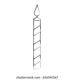 christmas candle isolated icon