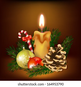 Christmas candle light