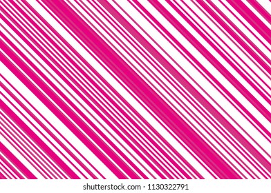 Christmas candle, lollipop pattern. Striped diagonal background with slanted lines. Stripy backdrop for print on wrapping. Vector illustration 