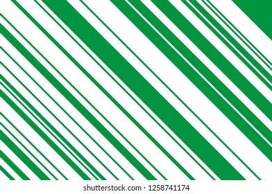 Christmas candle, lollipop pattern. Striped diagonal background with slanted lines. Stripy backdrop for print on wrapping. Vector illustration