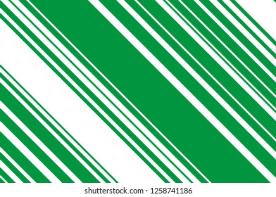 Christmas candle, lollipop pattern. Striped diagonal background with slanted lines. Stripy backdrop for print on wrapping. Vector illustration