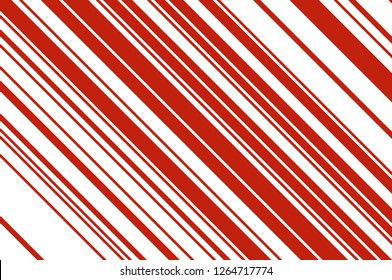 Christmas candle, lollipop pattern. Striped diagonal background with slanted lines. Stripy backdrop for print on wrapping, wallpepar, banners, sites