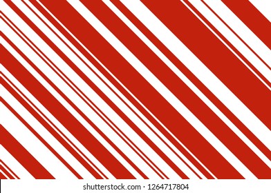 Christmas candle, lollipop pattern. Striped diagonal background with slanted lines. Stripy backdrop for print on wrapping, wallpepar, banners, sites
