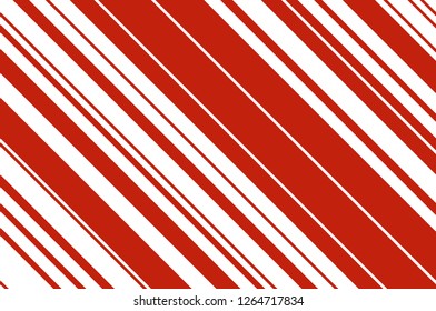 Christmas candle, lollipop pattern. Striped diagonal background with slanted lines. Stripy backdrop for print on wrapping, wallpepar, banners, sites
