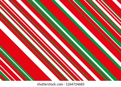 Christmas candle, lollipop pattern. Striped diagonal background with slanted lines. Stripy backdrop for print on wrapping, wallpaper, banners, sites