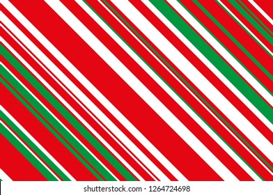 Christmas candle, lollipop pattern. Striped diagonal background with slanted lines. Stripy backdrop for print on wrapping, wallpaper, banners, sites