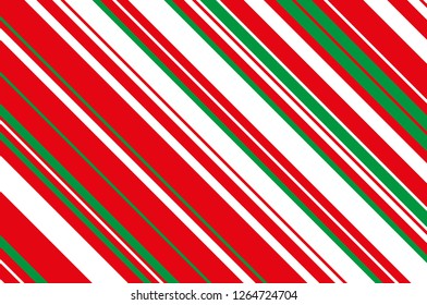 Christmas candle, lollipop pattern. Striped diagonal background with slanted lines. Stripy backdrop for print on wrapping, wallpaper, banners, sites