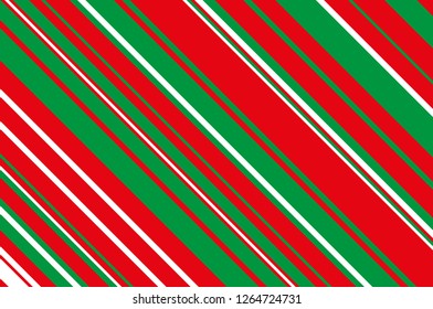 Christmas candle, lollipop pattern. Striped diagonal background with slanted lines. Stripy backdrop for print on wrapping, wallpaper, banners, sites