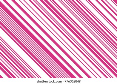 Christmas candle, lollipop pattern. Striped diagonal background with slanted lines. Stripy backdrop for print on wrapping. Vector illustration