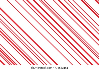 Christmas candle, lollipop pattern. Striped diagonal background with slanted lines. Stripy backdrop for print on wrapping. Vector illustration