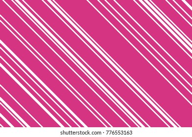 Christmas candle, lollipop pattern. Striped diagonal background with slanted lines. Stripy backdrop for print on wrapping. Vector illustration