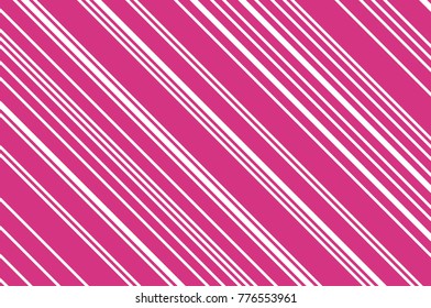 Christmas candle, lollipop pattern. Striped diagonal background with slanted lines. Stripy backdrop for print on wrapping. Vector illustration