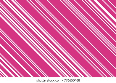 Christmas candle, lollipop pattern. Striped diagonal background with slanted lines. Stripy backdrop for print on wrapping. Vector illustration