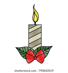 christmas candles decorative icon