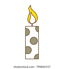 christmas candles decorative icon