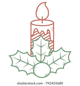 christmas candles decorative icon
