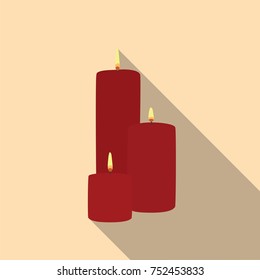 Christmas candles icon, vector illustration design. Christmas collection.
