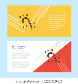 Christmas candy abstract corporate business banner template, horizontal advertising business banner.