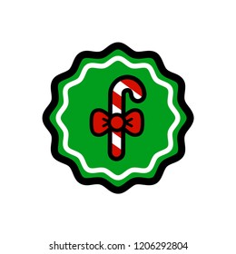 christmas candy with bow label