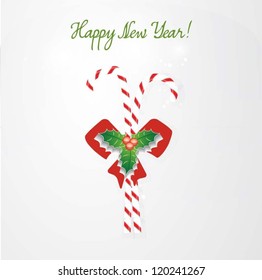 Christmas candy cane. Christmas background.