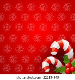 Christmas Candy Cane Background