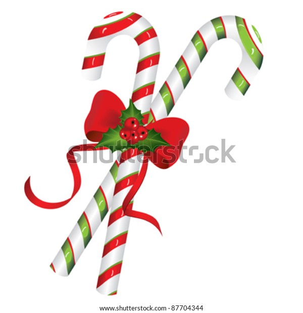 Christmas Candy Cane Christmas Background Stock Vector (Royalty Free