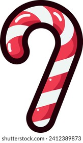 The Christmas candy cane is a festive delight, featuring red and white stripes twisted into a sweet peppermint treat. Its iconic shape and joyful colors evoke the holiday spirit, becoming a cherished 