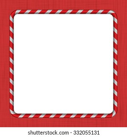 Christmas Candy Cane Frame