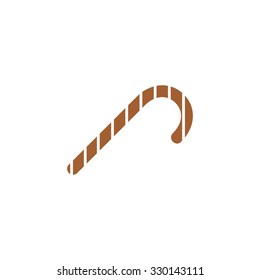 Christmas Candy Cane Icon.