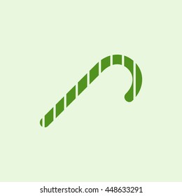 Christmas Candy Cane Icon.