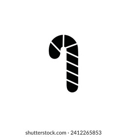 christmas candy cane icon vector ilustration logo design