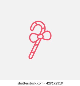 Christmas Candy Cane icon Vector