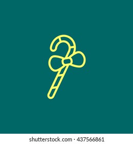 Christmas Candy Cane icon Vector
