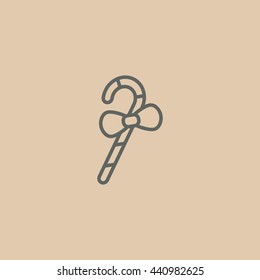 Christmas Candy Cane icon Vector