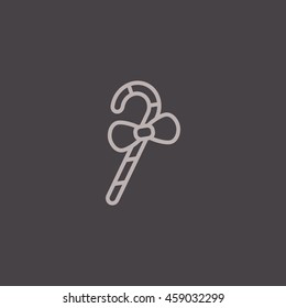 Christmas Candy Cane icon Vector.