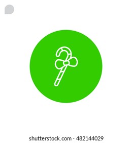 Christmas Candy Cane icon Vector.