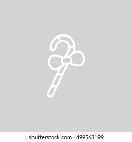 Christmas Candy Cane icon Vector.