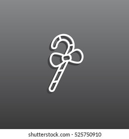 Christmas Candy Cane icon Vector.