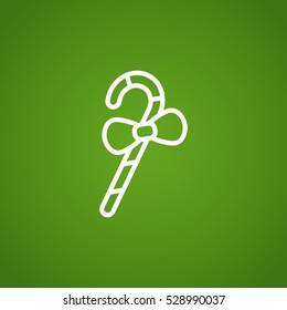 Christmas Candy Cane icon Vector.
