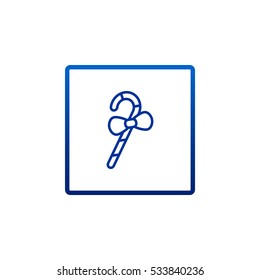 Christmas Candy Cane icon Vector.