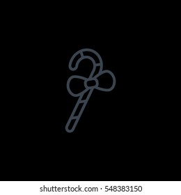 Christmas Candy Cane icon Vector.