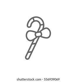 Christmas Candy Cane icon Vector.