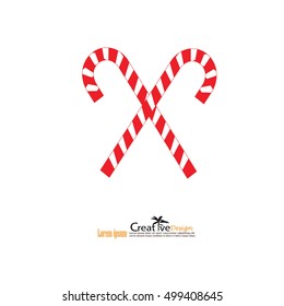 Christmas Candy Cane icon.vector illustration.