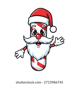 Christmas Candy Cane Illustration Design