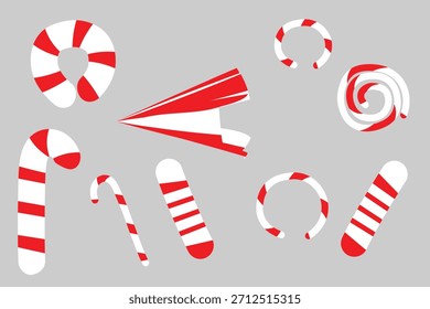 Christmas candy cane and others