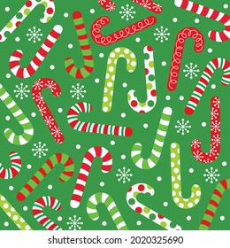 Christmas candy cane pattern