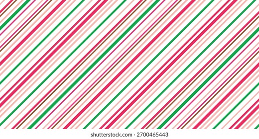 Navidades Candy cane fondo de patrón de Vector sin fisuras