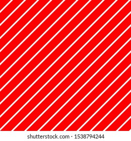 Christmas Candy Cane Stripes Seamless Vector Pattern in Red and White. Popular Winter Holiday Backdrop. Variable Width Stripes. Diagonal Lines Background. Repeating Tile Swatch Included.