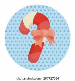Christmas candy cane theme elements
