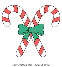 Christmas Candy Cane vector clipart